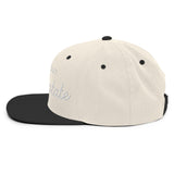 Ask Me About Real Estate Embroidered Snapback Hat | White Thread