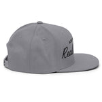 Ask Me About Real Estate Embroidered Snapback Hat | Black Thread