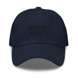 Edisto Beach SC South Carolina Embroidered Dad Hat | Black Thread