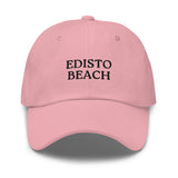 Edisto Beach SC South Carolina Embroidered Dad Hat | Black Thread