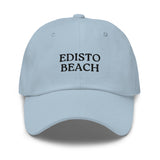 Edisto Beach SC South Carolina Embroidered Dad Hat | Black Thread