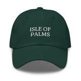 Isle of Palms SC South Carolina Embroidered Dad Hat | White Thread