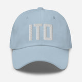 ITO Airport Code Embroidered Dad Hat Hilo Hawaii