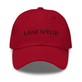 Lake Wylie SC South Carolina Embroidered Dad Hat | Black Thread