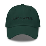Lake Wylie SC South Carolina Embroidered Dad Hat | Black Thread
