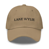 Lake Wylie SC South Carolina Embroidered Dad Hat | Black Thread