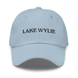 Lake Wylie SC South Carolina Embroidered Dad Hat | Black Thread