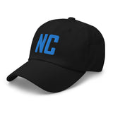 NC North Carolina Embroidered Dad Hat | Aqua Thread