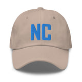 NC North Carolina Embroidered Dad Hat | Aqua Thread