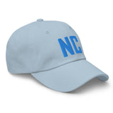 NC North Carolina Embroidered Dad Hat | Aqua Thread