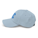 NC North Carolina Embroidered Dad Hat | Aqua Thread