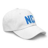 NC North Carolina Embroidered Dad Hat | Aqua Thread