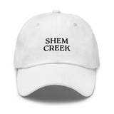 Shem Creek SC South Carolina Embroidered Dad Hat | Black Thread