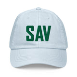 SAV Airport Code Pastel Savannah Georgia Embroidered Dad Hat