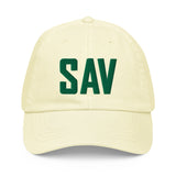 SAV Airport Code Pastel Savannah Georgia Embroidered Dad Hat