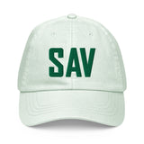 SAV Airport Code Pastel Savannah Georgia Embroidered Dad Hat