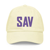 SAV Airport Code Pastel Savannah Georgia Embroidered Dad Hat