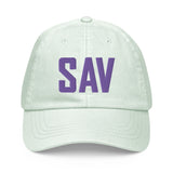 SAV Airport Code Pastel Savannah Georgia Embroidered Dad Hat