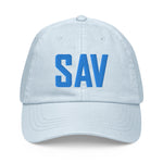 SAV Airport Code Pastel Savannah Georgia Hilton Head Island South Carolina Embroidered Dad Hat