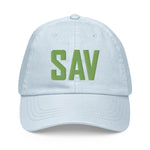 SAV Airport Code Pastel Savannah Georgia Hilton Head Island South Carolina Embroidered Dad Hat