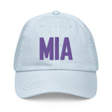 MIA Airport Code Pastel  Embroidered Dad Hat Miami Florida