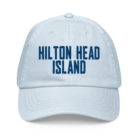 Hilton Head Island South Carolina Pastel Embroidered Dad Hat