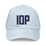 IOP Isle of Palms South Carolina Pastel Embroidered Navy Thread Hat