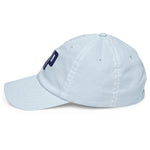 IOP Isle of Palms South Carolina Pastel Embroidered Navy Thread Hat