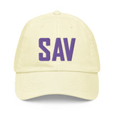 SAV Airport Code Pastel Savannah Georgia Hilton Head Island South Carolina Embroidered Dad Hat