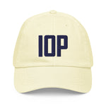 IOP Isle of Palms South Carolina Pastel Embroidered Navy Thread Hat