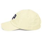 IOP Isle of Palms South Carolina Pastel Embroidered Navy Thread Hat