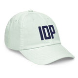 IOP Isle of Palms South Carolina Pastel Embroidered Navy Thread Hat