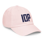 IOP Isle of Palms South Carolina Pastel Embroidered Navy Thread Hat