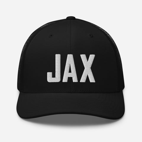 JAX Airport Code Embroidered Trucker Hat