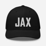 JAX Airport Code Embroidered Trucker Hat Jacksonville Florida Real Estate Housewarming Aviation Flight Attendant Pilot