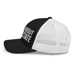 Ask Me About Real Estate Embroidered Trucker Hat | White Thread