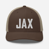 JAX Airport Code Embroidered Trucker Hat