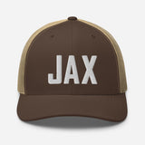 JAX Airport Code Embroidered Trucker Hat Jacksonville Florida Real Estate Housewarming Aviation Flight Attendant Pilot