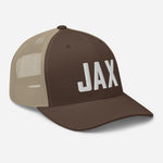 JAX Airport Code Embroidered Trucker Hat Jacksonville Florida Snapback