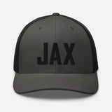 JAX Airport Code Embroidered Trucker Hat Jacksonville Florida Real Estate Housewarming Aviation Flight Attendant Pilot