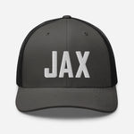 JAX Airport Code Embroidered Trucker Hat Jacksonville Florida Real Estate Housewarming Aviation Flight Attendant Pilot