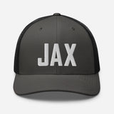 JAX Airport Code Embroidered Trucker Hat Jacksonville Florida Real Estate Housewarming Aviation Flight Attendant Pilot