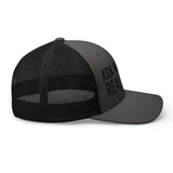 Ask Me About Real Estate Embroidered Trucker Hat | Black Thread