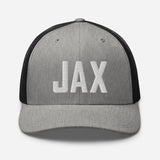 JAX Airport Code Embroidered Trucker Hat Jacksonville Florida Real Estate Housewarming Aviation Flight Attendant Pilot