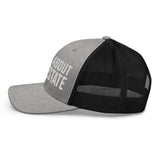 Ask Me About Real Estate Embroidered Trucker Hat | White Thread