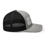 Ask Me About Real Estate Embroidered Trucker Hat | White Thread