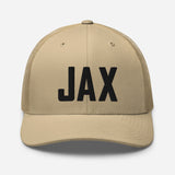 JAX Airport Code Embroidered Trucker Hat Jacksonville Florida Real Estate Housewarming Aviation Flight Attendant Pilot