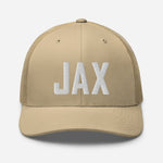 JAX Airport Code Embroidered Trucker Hat Jacksonville Florida Real Estate Housewarming Aviation Flight Attendant Pilot