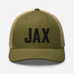 JAX Airport Code Embroidered Trucker Hat Jacksonville Florida Real Estate Housewarming Aviation Flight Attendant Pilot