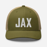 JAX Airport Code Embroidered Trucker Hat Jacksonville Florida Real Estate Housewarming Aviation Flight Attendant Pilot